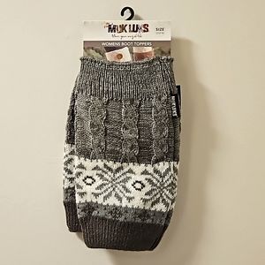 NWT The Original Muk Luks Women's Boot Toppers